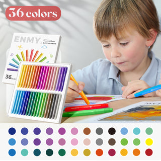 36 Colors Jumbo Capped Crayons