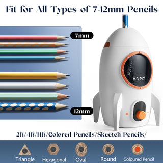 Fully Automatic Electric Pencil Sharpener (Roket Design)